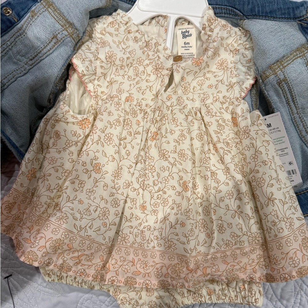 Baby Bgosh Denim Blue Kids Jacket and dress set - Picture 3 of 3